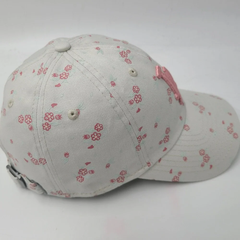 Women Los Angeles Dodgers Hat Strapback New Era Gray Pink Floral All Over Print